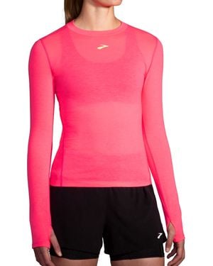 Brooks High Point Long Sleeve Top - Red