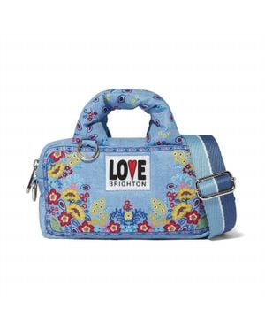 Brighton Bandana Love Cross Body Bag - Blue