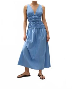 Faithfull the Brand Saja Maxi Dress - Blue