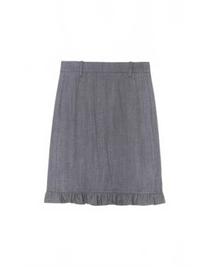 N°21 Ruffle Hem Skirt - Gray