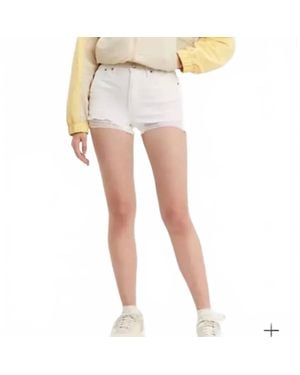 Levi's High Rise Shorts - White
