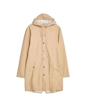 Rains Sand Lightweight Waterproof Long Jacket - Natural