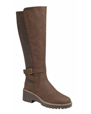 Ccocci Agenda 28 Elastic Back Panel Tall Riding Boots - Brown