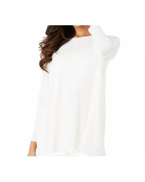 French Kyss Scoop Neck Top - White