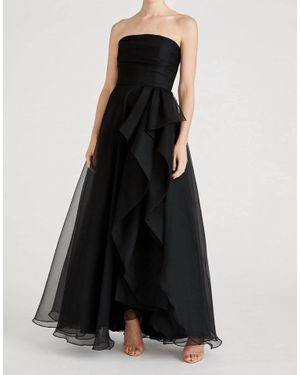 THEIA Teresa Strapless Dress - Black