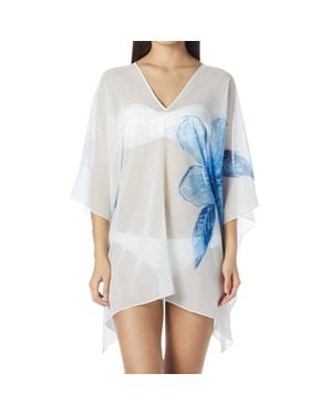 Carmen Marc Valvo Flowy Tunic - Blue