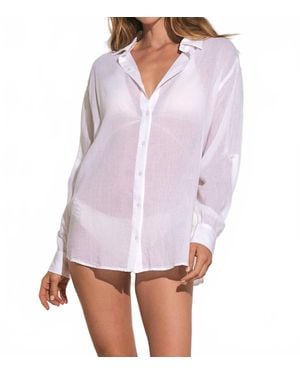 Elan Vista Button Down Shirt - White