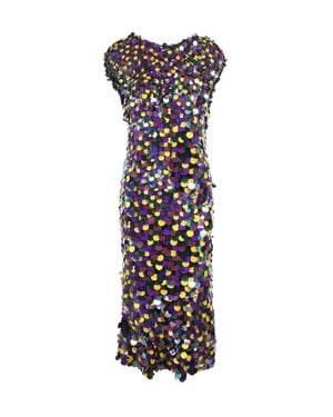 MSGM Linen/Cotton Dress - White