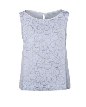 Whyci Linen Top - Blue