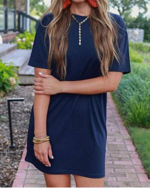 Jess Lea Tshirt Dress - Blue