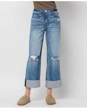 LOVERVET Rosy Baggy Wide Jeans - Blue