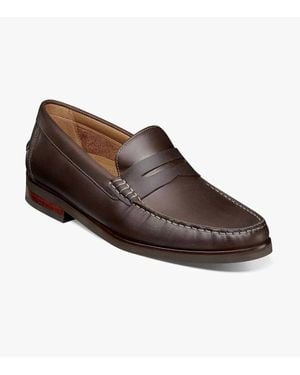 Florsheim Berkley Flex 12195-215 Penny Loafer Shoes Zap401 - Brown