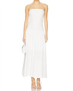 Nia Santal Dress - White