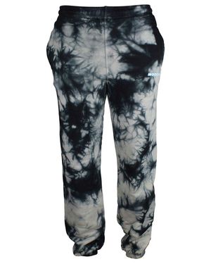 Off-White c/o Virgil Abloh Tie-Dye Sport Pants With Logo Detail - Gray