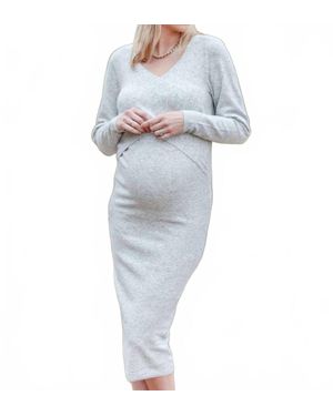 Ripe Maternity Knit Maternity Dress - Blue