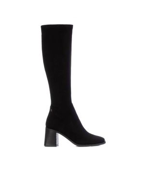 Xti Elastic Suede Boots - Black