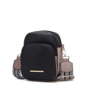 MKF Rachel Sleek Crossbody Bag By Mia K - Black