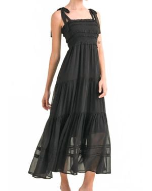 Reset By Jane Luella Tiered Dress - Black