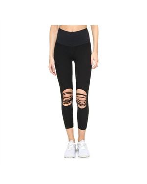 Phat Buddha St Nicholas Ave Cut Out Leggings - Black