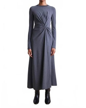 Apiece Apart Long Sleeve Volta Dress - Blue