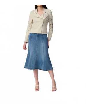 Joseph Ribkoff Bell Denim Skirt - Blue