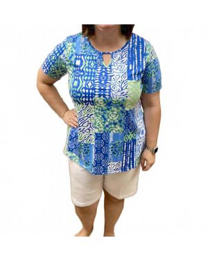 Southern Lady Soft Stretchy Short - Blue
