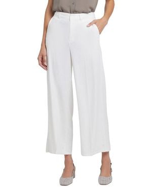 NYDJ Morgan Linen-Blend Trouser Jean - White