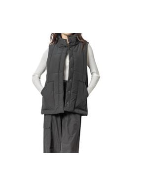 Lilla P Nylon Long Vest - Black