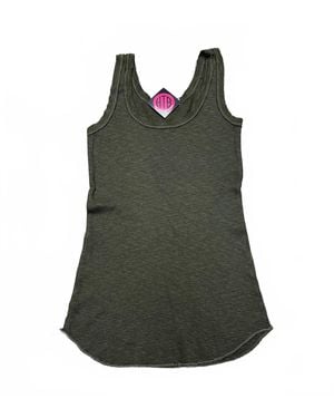 Crown Jewel Thermal Scoop Tank - Green