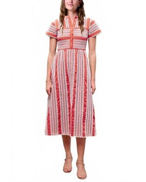 Cleobella Soleil Midi Dress - Red