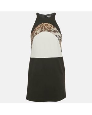 Just Cavalli Jersey Panel Detail Sleeveless Mini Dress - Green