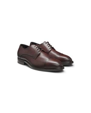 BOSS Cap-Toe Derby Shoes - Brown