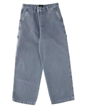 A.P.C. Utility Pocket Relaxed Wide-Leg Jeans - Blue