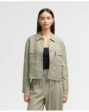 NVLT Double Pocket Shacket - Natural