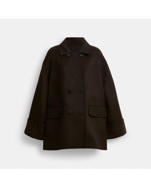 COACH Signature Swing Coat - Black
