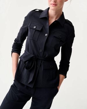 ANN MASHBURN Safari Jacket - Blue