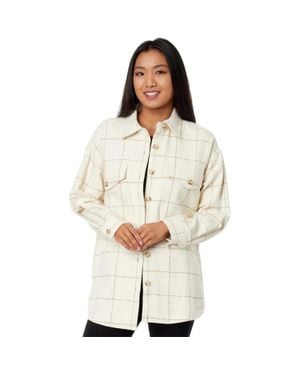Madewell Boucle Shirt-Jacket Antique Cream Long Sleeve Gbo2 8 - Natural