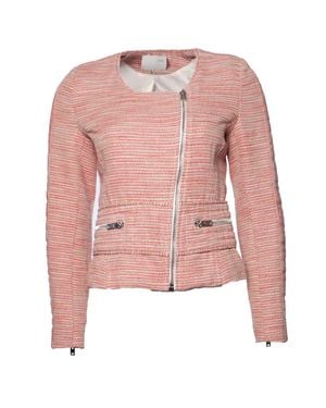 IRO Boucle Jacket With Zipper - Pink