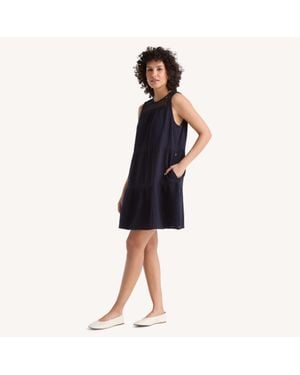 Nautica Tiered Mini Dress - Blue