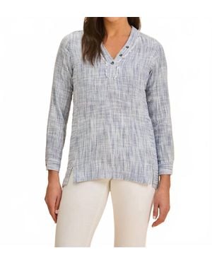 Fdj Fringed Popover Tunic - Gray
