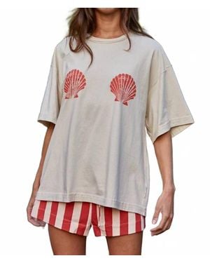 By Together Knit Seashell Tee - Gray