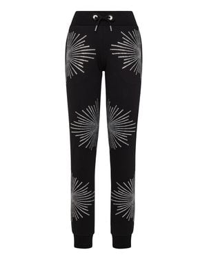 Philipp Plein Jogging Pants Crystal - Black