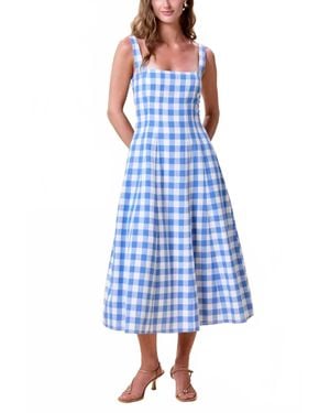 Cleobella Ardena Ankle Dress - Blue