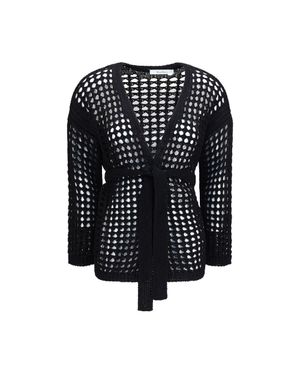 Max Mara Pure Cotton Cardigan - Black