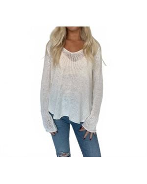 Wooden Ships Shirt Tail Collar Top - Gray