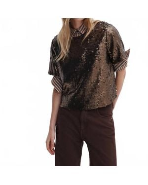 Rag & Bone Lucy Sequin Tee - Black