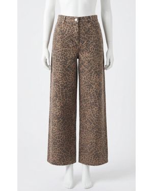 Z Supply Marli Denim Leopard Pant - Brown
