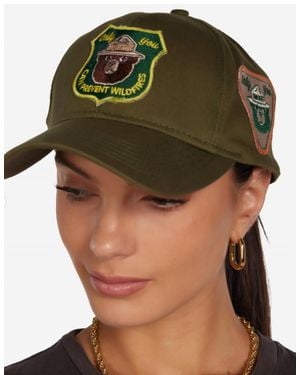 Lauren Moshi Bay Smokey Bear Cap - Green