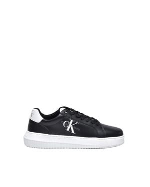 Calvin Klein Chunky Cupsole Leather Sneakers - Blue
