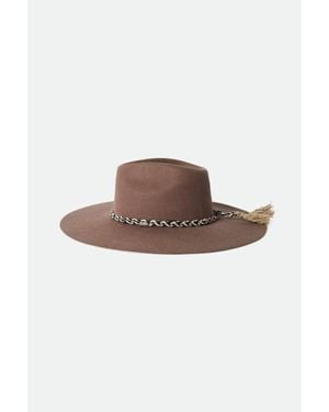 Brixton Primrose Felt Fedora - Brown